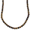 Tiger Eye Genuine Sterling Silver Bead Southwestern Necklace BX120757
